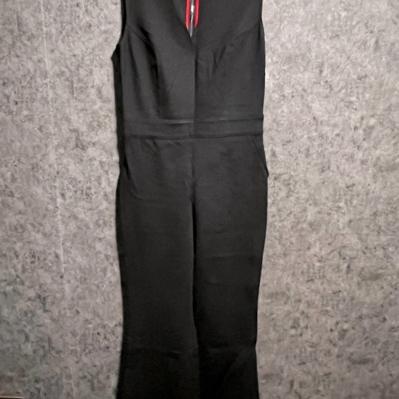 Spanx Black V-Neck Jumpsuit with Straight-Leg Pants - Picture 2 of 9